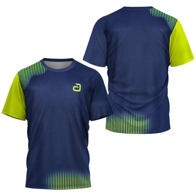 Table Tennis Shorts - Men Table Tennis T-Shirt Undercurrent Pattern