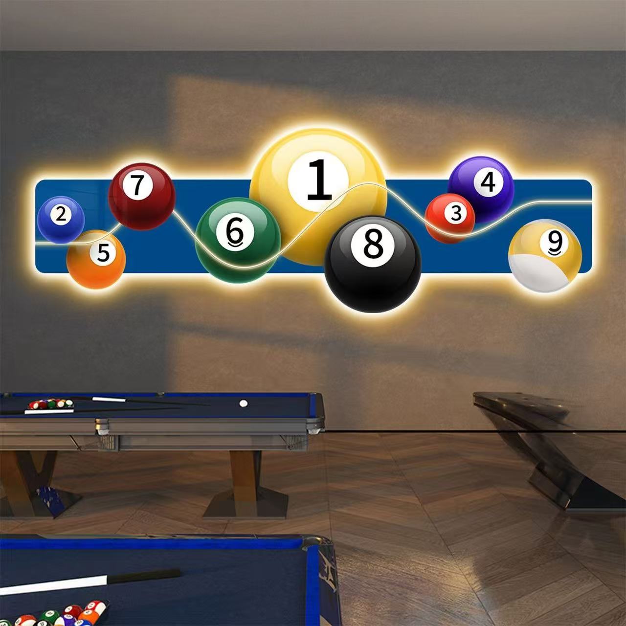 Billiards Hall Decoration Pain - Table Tennis Background review and price