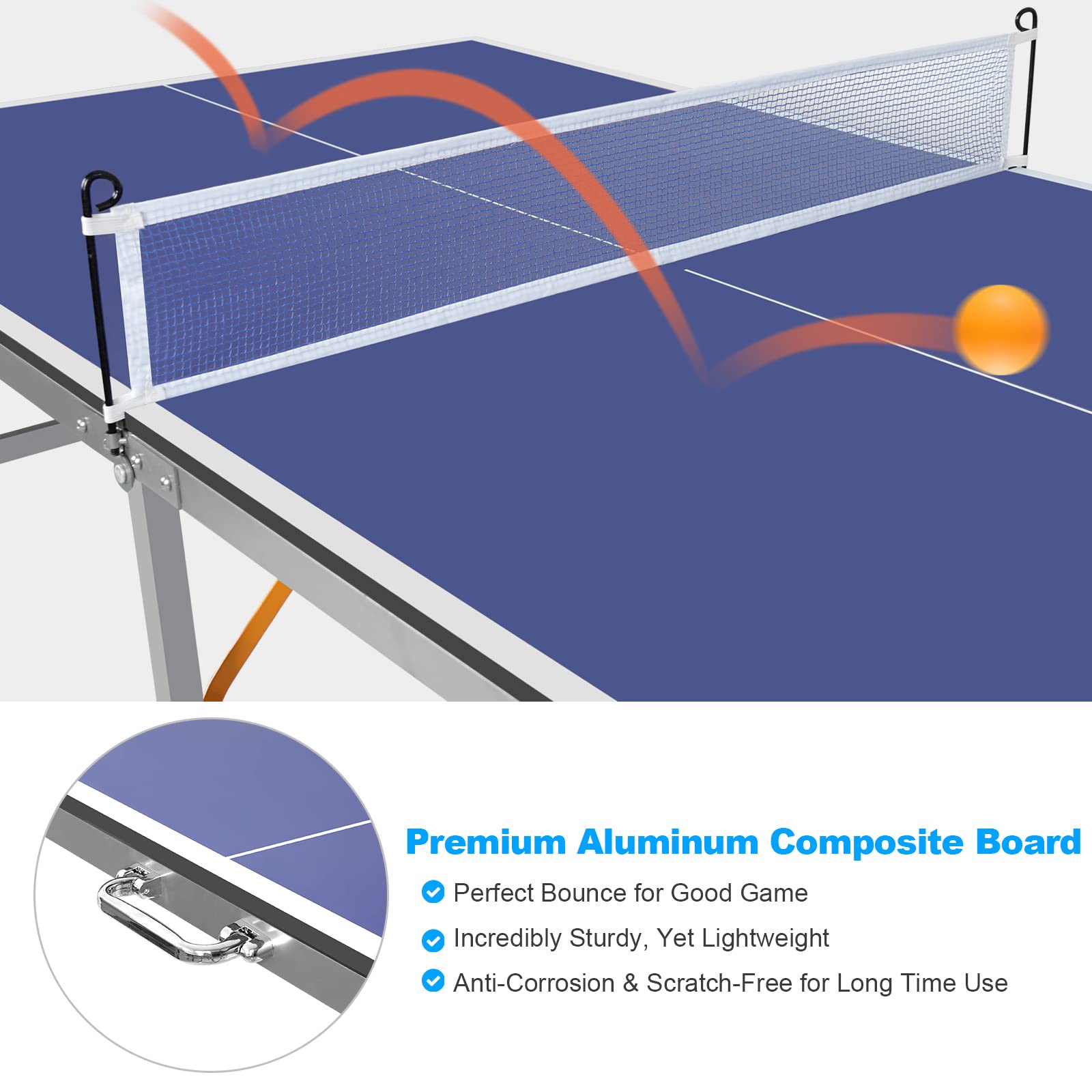 6X3ft Portable Ping Pong Table - Table Tennis Usa Team review and price